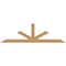 Ekena Millwork Saratoga Timber Gable Bracket, Western Red Cedar, 108"W x 31 1/2"H x 3 1/2"D x 5 1/2"F, 7/12 Pitch GBW108X31X0406SAR00SWR - alternate 1